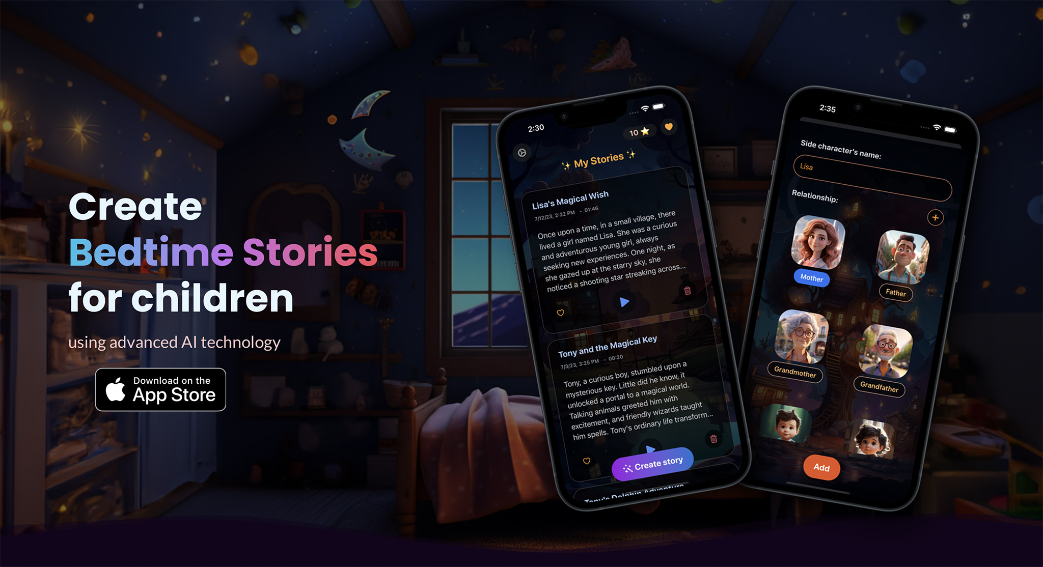 Storyleo - Bedtime stories AI for kids